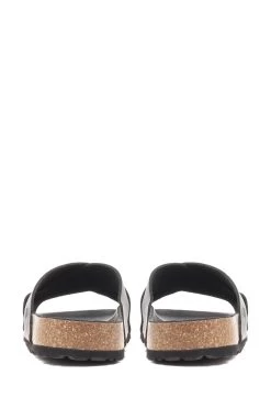 Jones Bootmaker Leather Mule Black Sandals -Fashion Men Shop N37323s5