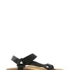 Jones Bootmaker Leather Strappy Black Sandals -Fashion Men Shop N37325s