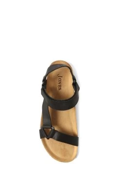 Jones Bootmaker Leather Strappy Black Sandals -Fashion Men Shop N37325s5
