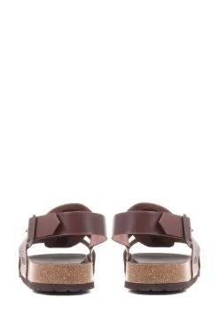 Jones Bootmaker Leather Brown Sandals -Fashion Men Shop N37349s5