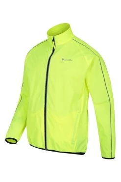 Mountain Warehouse Force Mens Reflective Water-Resistant Running And Cycling Jacket -Fashion Men Shop P27829s3