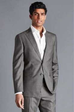 Charles Tyrwhitt Slim Fit Sharkskin Business Suit Jacket