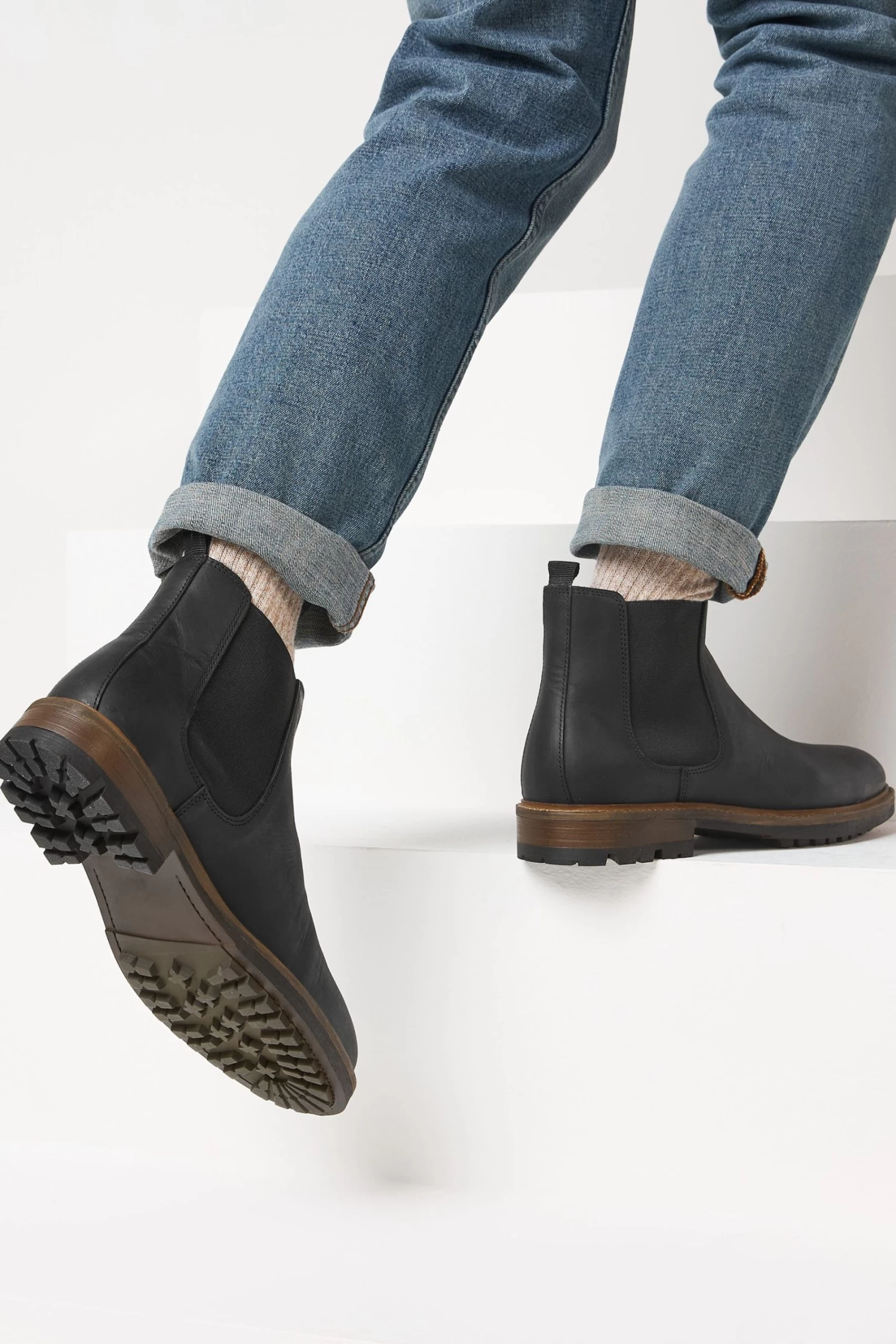 Next Black Leather Chelsea Boots 4 Next Black Leather Chelsea Boots - Image 2