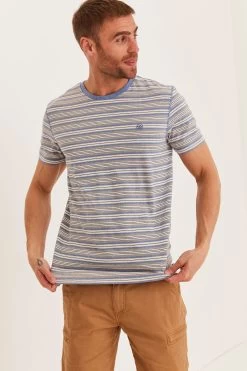 FatFace Red Stripe T-Shirts 3 Pack -Fashion Men Shop T04443s4