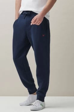 Crew Clothing Company Blue Crossed Oars Joggers