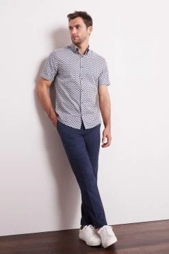 Next Navy Blue Drawstring Stretch Formal Trousers 7 Next Navy Blue Drawstring Stretch Formal Trousers -Fashion Men Shop T07793s2