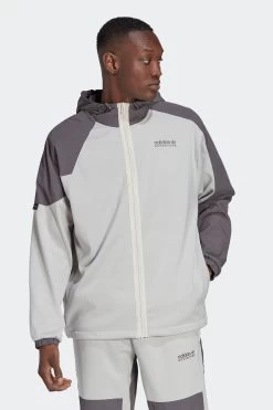 Adidas Originals Grey Adventure Winter Fabric Mix Hoodie