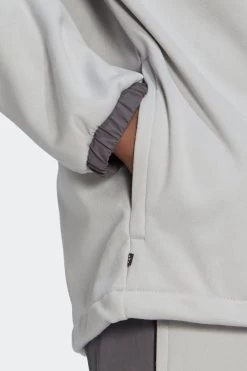 Adidas Originals Grey Adventure Winter Fabric Mix Hoodie -Fashion Men Shop T14645s5