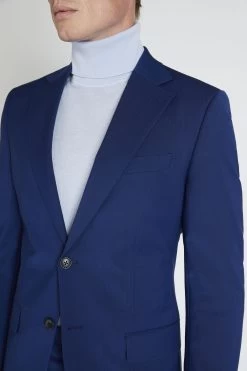 MOSS Tailored Fit Royal Blue Suit: Jacket -Fashion Men Shop T16 680s4