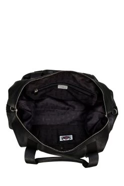 OSPREY LONDON Black Tumbled Leather Toby Weekender Bag -Fashion Men Shop T19958s5