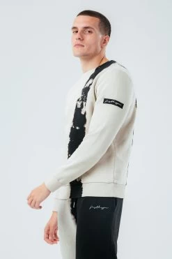 Hype. Bleach Dye Sweatshirt -Fashion Men Shop T26537s3
