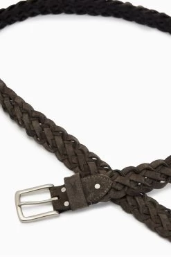 All Saints Grey Jagger Suede Belt -Fashion Men Shop T50042s3