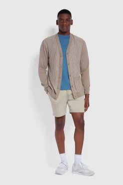 Farah Durrington Brown Jersey Shorts -Fashion Men Shop T50728s3