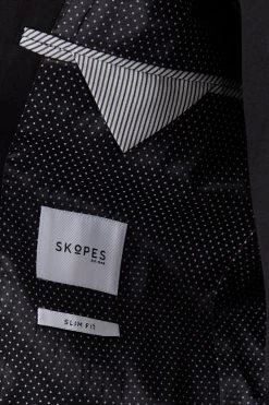 Skopes Milan Black Slim Fit Suit: Jacket -Fashion Men Shop T51 936s5