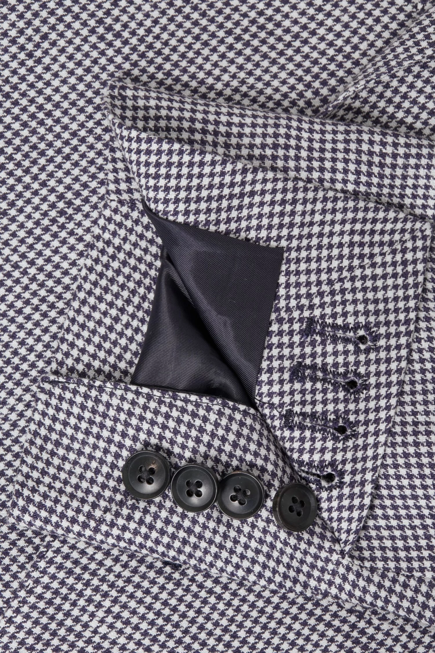 Reiss Squad Linen Single Breasted Dogtooth Blazer 8 Reiss Squad Linen Single Breasted Dogtooth Blazer - Image 6