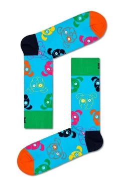 Happy Socks Blue Mixed Dog Socks Gift Set 3 Pack -Fashion Men Shop T60798s3