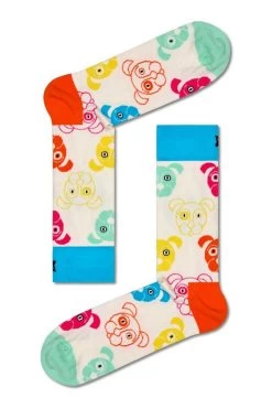 Happy Socks Blue Mixed Dog Socks Gift Set 3 Pack -Fashion Men Shop T60798s4
