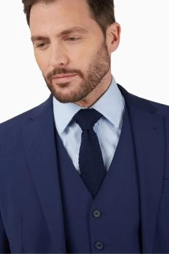Jeff Banks Navy Blue Plain Performance Jacket -Fashion Men Shop T61 459s4