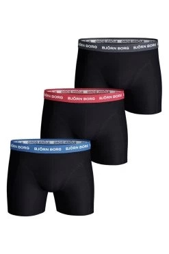 Bjorn Borg Cotton Stretch Black Boxer 3 Pack