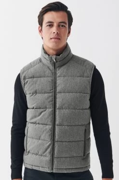 Next Wool Look Padded Puffer Gilet