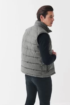 Next Wool Look Padded Puffer Gilet -Fashion Men Shop T62 376s3