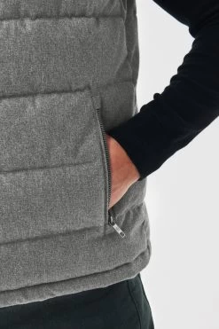 Next Wool Look Padded Puffer Gilet -Fashion Men Shop T62 376s5