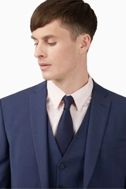 Ted Baker Premium Blue Panama Slim Suit Jacket -Fashion Men Shop T62 397s4