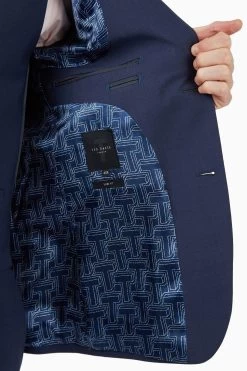 Ted Baker Premium Blue Panama Slim Suit Jacket -Fashion Men Shop T62 397s5