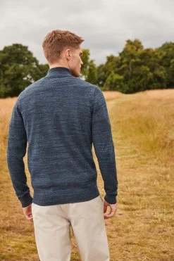 Next Cotton Rich Marl Zip Neck Jumper 10 Next Cotton Rich Marl Zip Neck Jumper -Fashion Men Shop T62 884s3