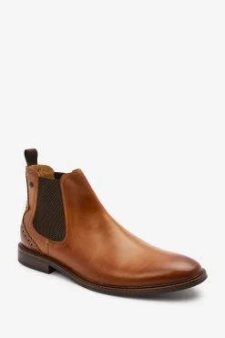 Next Tan Brown Formal Chelsea Boots -Fashion Men Shop T65156s3
