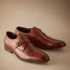 Next Signature Leather Single Monk Strap Shoes -Fashion Men Shop T66 441s