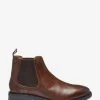 Next Brown Cleated Chelsea Boots -Fashion Men Shop T69775s