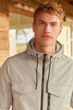 Next Shower Resistant Hooded Utility Jacket -Fashion Men Shop T86 077s3