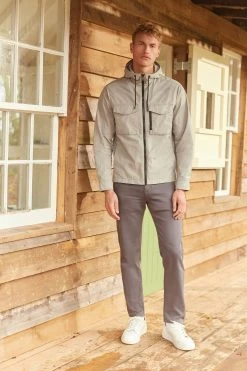 Next Shower Resistant Hooded Utility Jacket -Fashion Men Shop T86077s3