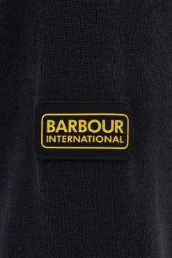 Barbour International Barbour® International Cotton Crew Knit Black Jumper 13 Barbour International Barbour® International Cotton Crew Knit Black Jumper -Fashion Men Shop T88008s6