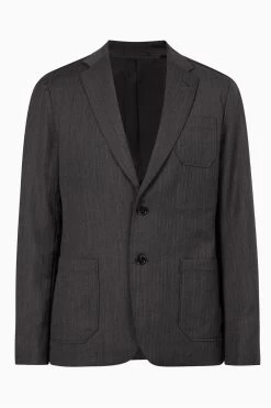 AllSaints Yakushi Grey Blazer -Fashion Men Shop T93512s5