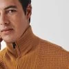 Next Tan Brown Zip Neck Textured Knitted Jumper 1 Next Tan Brown Zip Neck Textured Knitted Jumper -Fashion Men Shop T98 703s