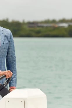 Crew Clothing Company Mid Blue Linen Blend Classic Blazer 13 Crew Clothing Company Mid Blue Linen Blend Classic Blazer -Fashion Men Shop T98035s6