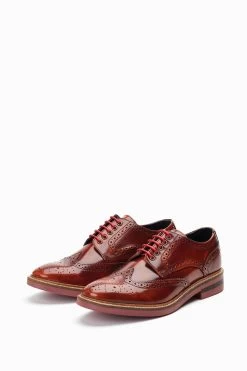Base London Woburn Tan Lace Up Brogue Shoes -Fashion Men Shop U01861s3