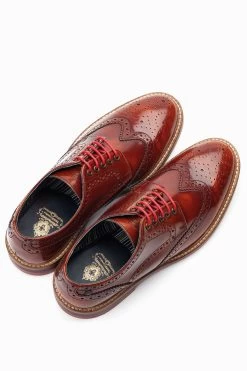 Base London Woburn Tan Lace Up Brogue Shoes -Fashion Men Shop U01861s4