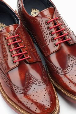 Base London Woburn Tan Lace Up Brogue Shoes -Fashion Men Shop U01861s6