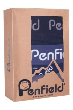 Penfield Blue Penfield Script Print Boxers 3 Pack -Fashion Men Shop U04133s5