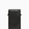 AllSaints Blank Oppose Leather Pouch -Fashion Men Shop U04880s