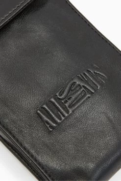 AllSaints Blank Oppose Leather Pouch -Fashion Men Shop U04880s5