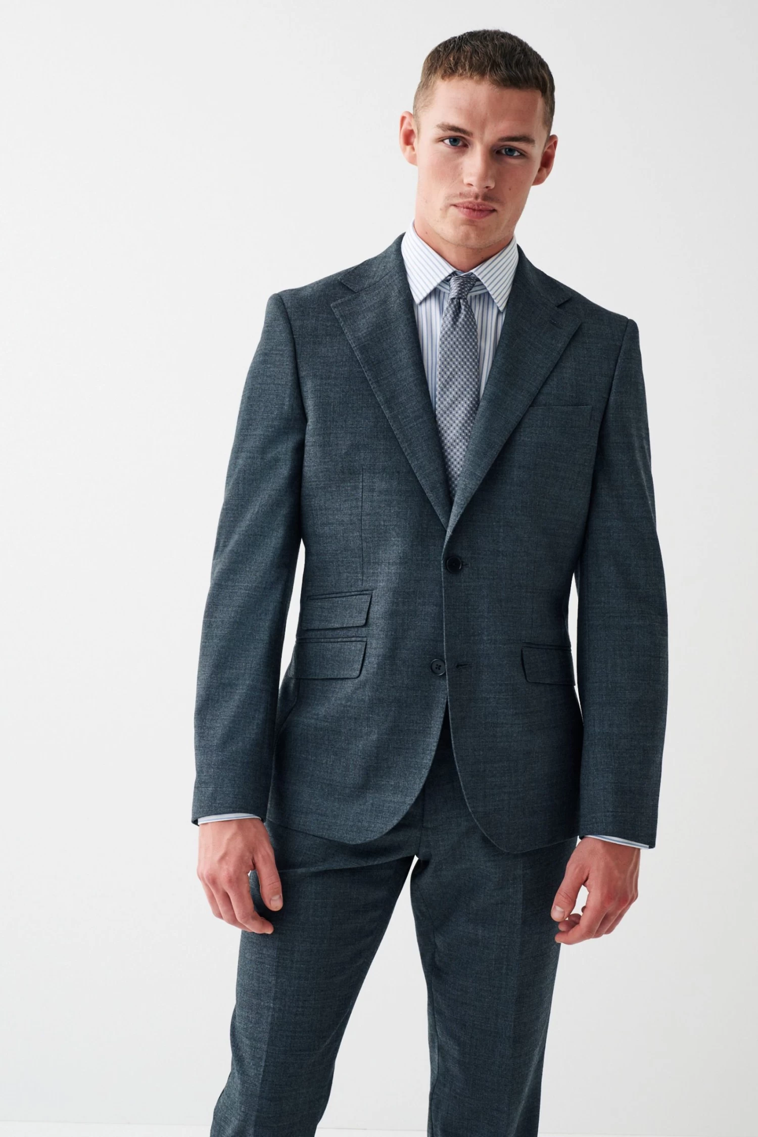 Next Wool Blend Textured Suit: Jacket 4 Next Wool Blend Textured Suit: Jacket - Image 2
