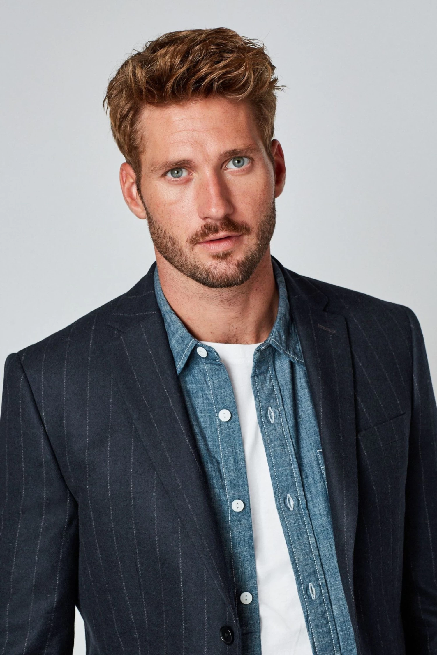 Next Navy Stripe Suit: Jacket 3 Next Navy Stripe Suit: Jacket