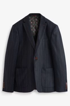 Next Navy Stripe Suit: Jacket 19 Next Navy Stripe Suit: Jacket -Fashion Men Shop U11 138s8