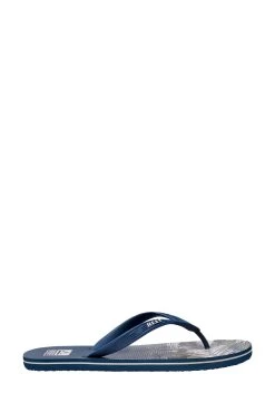 Reef Blue Seaside Print Flip Flops