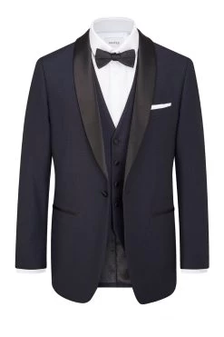Skopes Newman Navy Blue Check Tailored Fit Suit Jacket -Fashion Men Shop U13 549s3