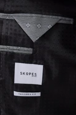 Skopes Newman Navy Blue Check Tailored Fit Suit Jacket -Fashion Men Shop U13 549s4